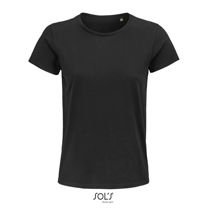 Tshirt promotionnel coton bio femme 175g - PIONEER noir profond